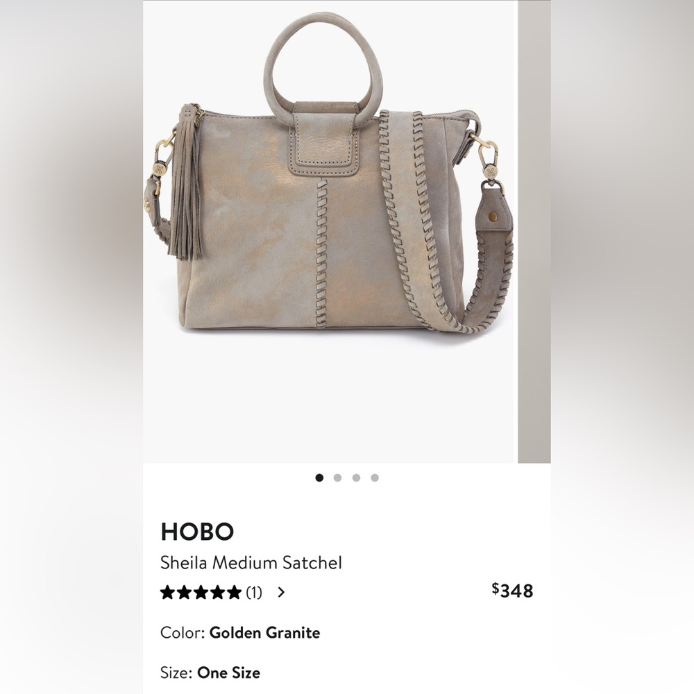 HOBO Gray Suede Hobo Satchel with Wallet both new with tags - Picture 2 of 3